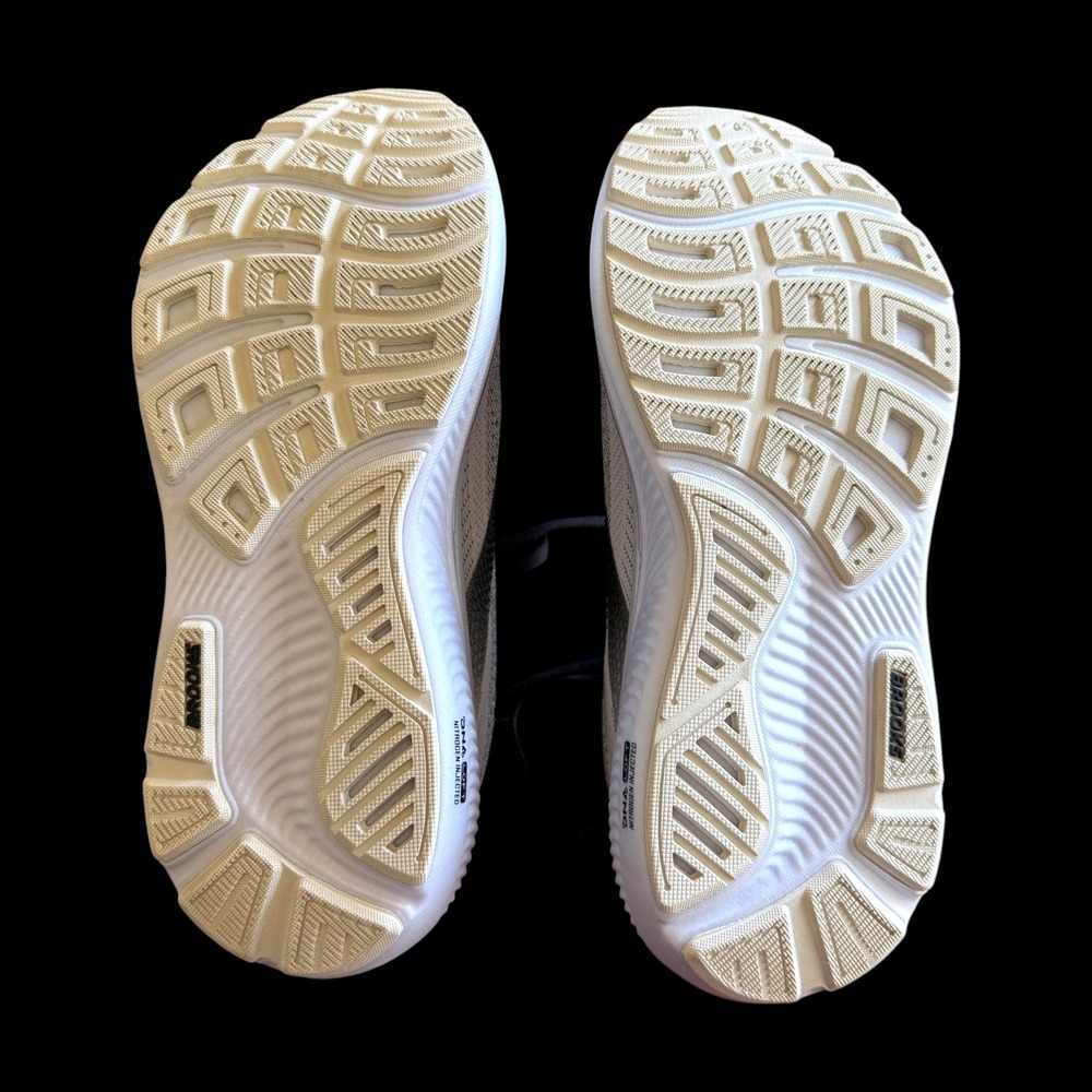 Brooks Ghost 17 Run & Walk Shoes White Black Rose Gold Neutral Womens Size 8 M - Picture 9 of 14